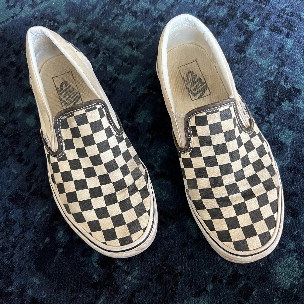 Checkerboard Slip-on Vans